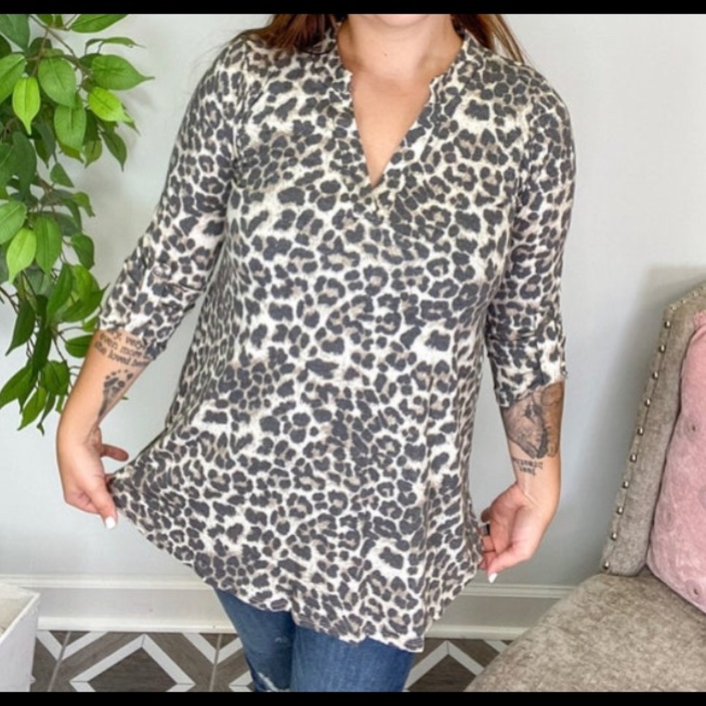 Leopard Gabby Style Top